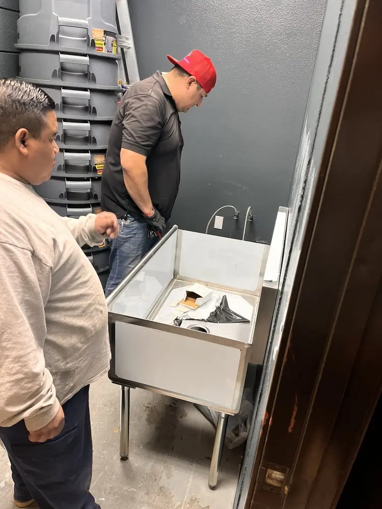 Commercial plumbing and sink installation in Cypress Park